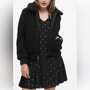 Banana republic plush bomber style jacket.